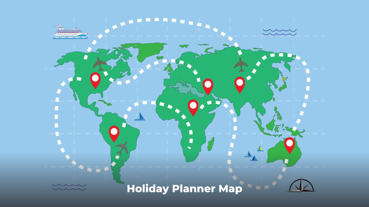Holiday planner map